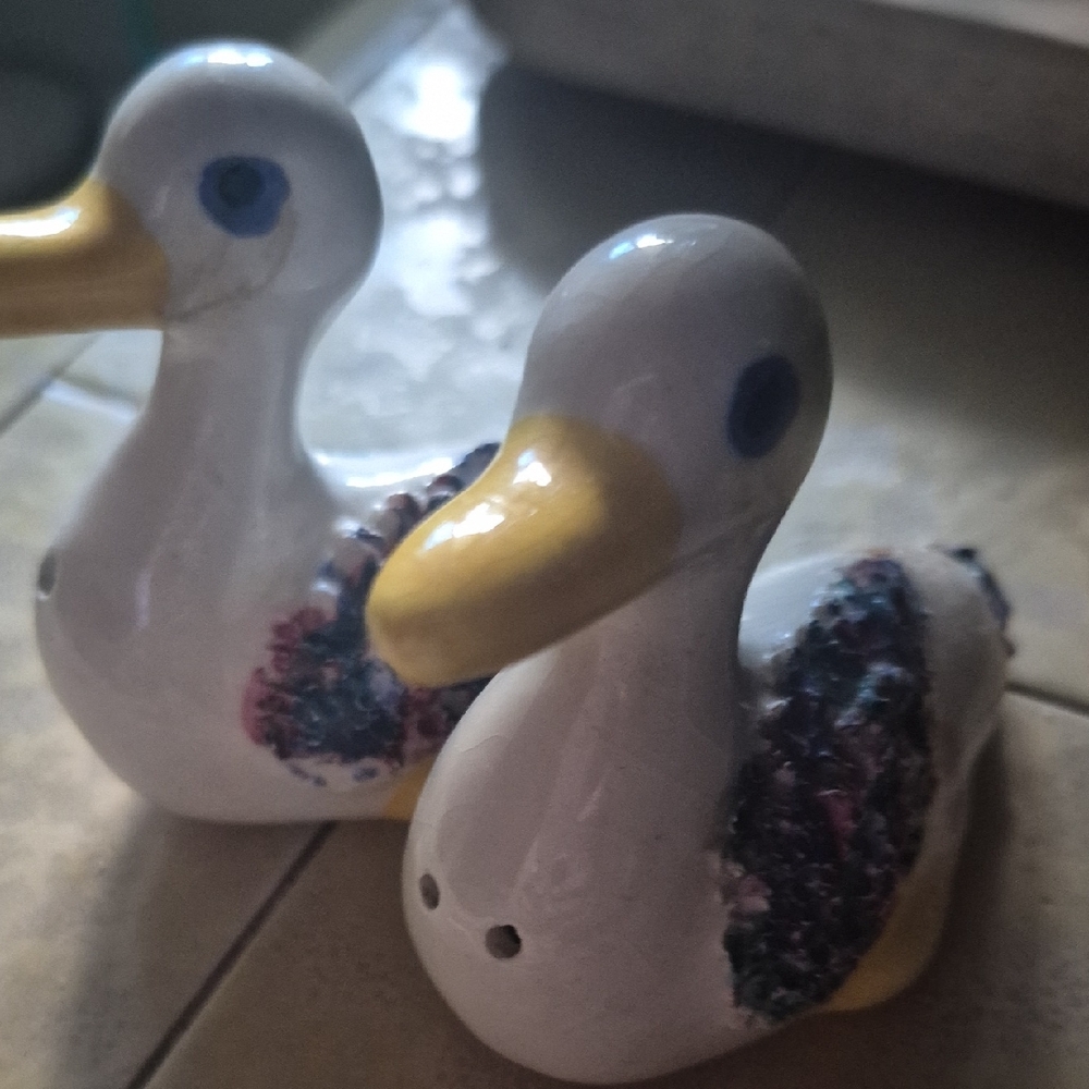 Colorful Ceramic Bird Figurines